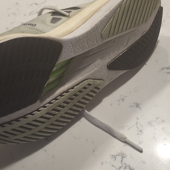 Adidas ADIZERO  White and Gray Athletic Sneakers - Picture 6 of 9